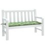 Voir la diapositive 3 : VIDAXL Coussin de banc de jardin motif de feuilles 120x50x7 cm tissu