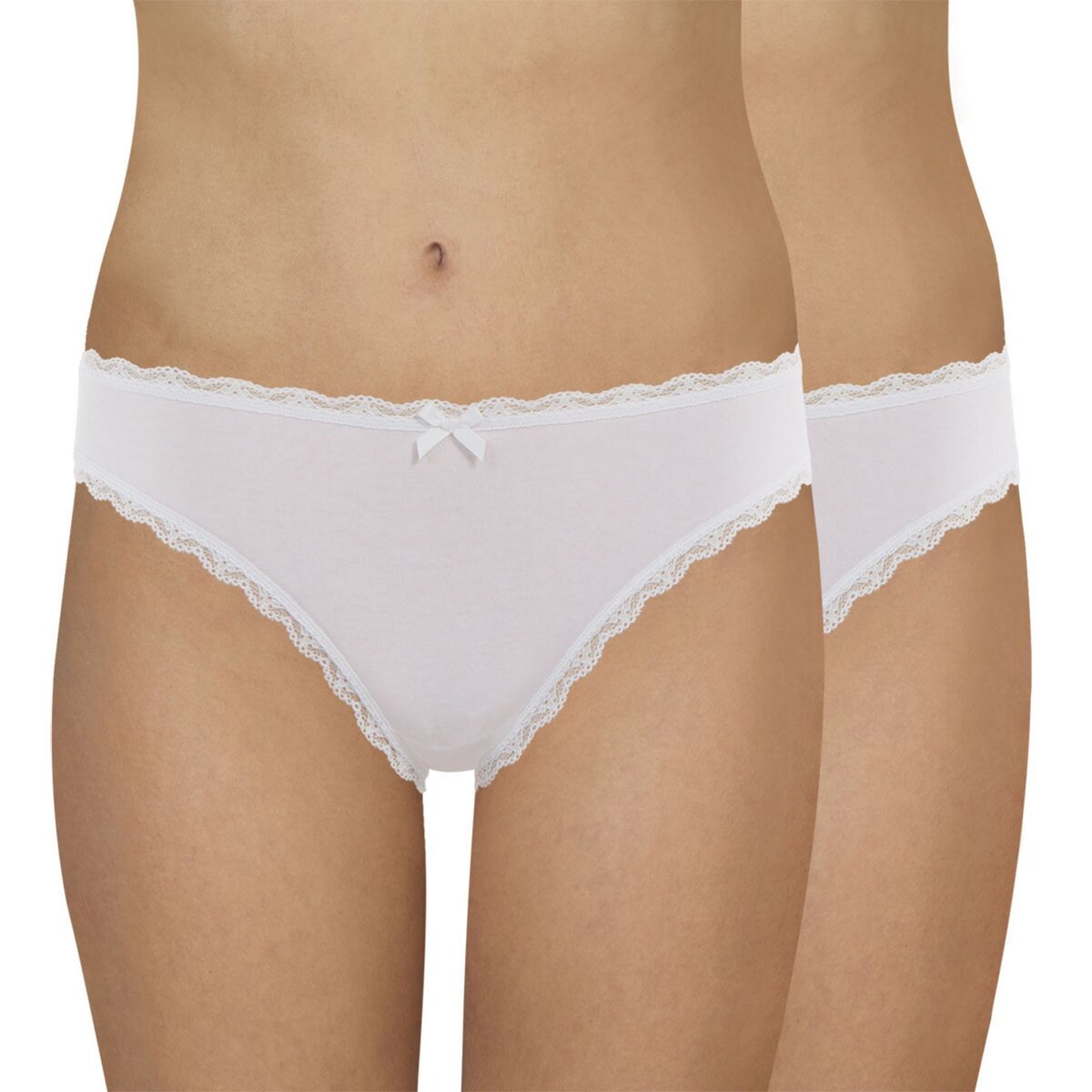 Athena Lot de 2 slips femme Coton Bio Secret by pas cher 