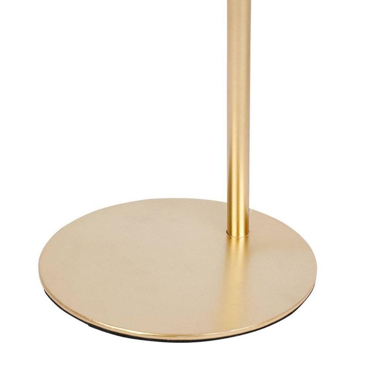 OSTARIA Lampe métal dorée avec abat-jour bambou