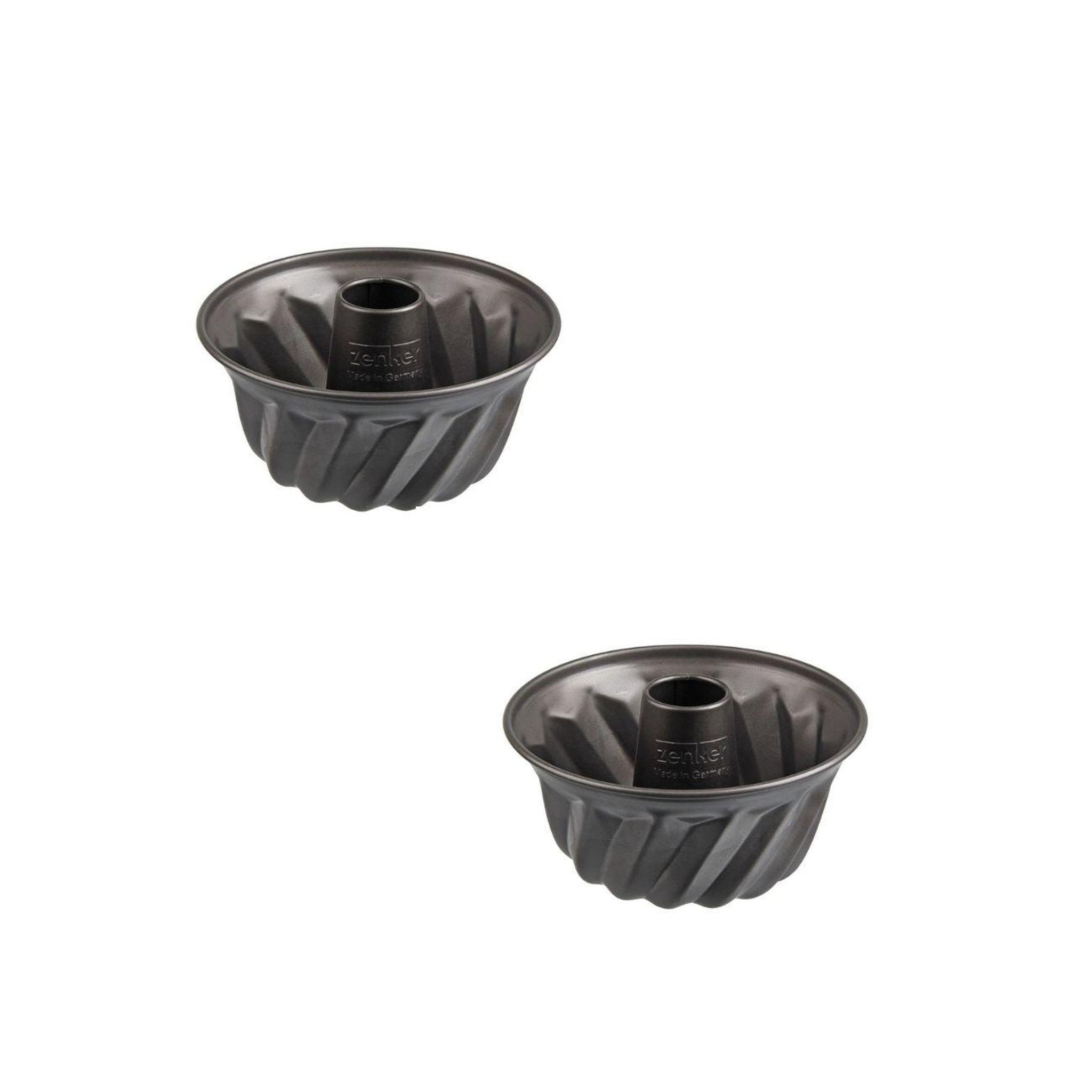 ZENKER Lot de 2 moules à kouglof 18/18 cm en acier spécial mini spécial mini zenker  spécial mini