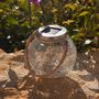 Voir la diapositive 3 : Lumisky Lot de 2 boules solaires CRACK Transparent Verre H13cm