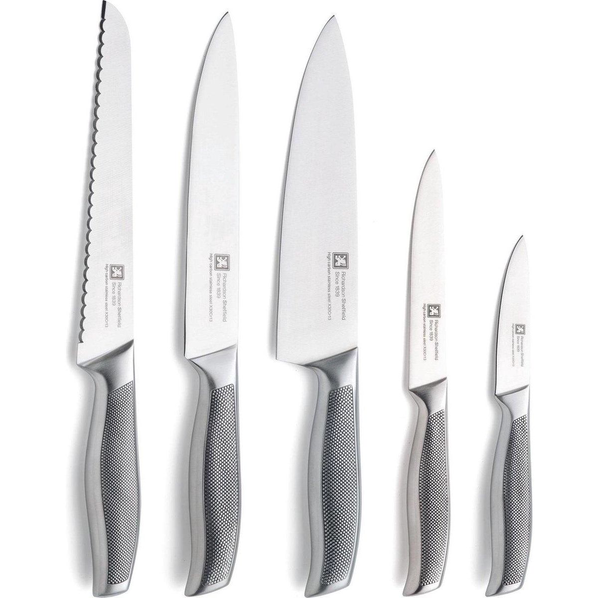 RICHARDSON SHEFFIELD Bloc de 5 couteaux inox - 041001
