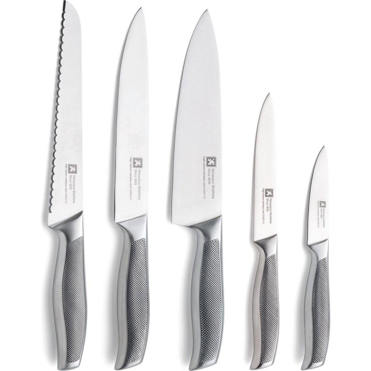 RICHARDSON SHEFFIELD Bloc de 5 couteaux inox - 041001