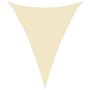 Voir la diapositive 2 : VIDAXL Voile d'ombrage 160 g/m^2 Creme 3x4x4 m PEHD