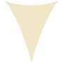 Voir la diapositive 2 : VIDAXL Voile d'ombrage 160 g/m^2 Creme 3x4x4 m PEHD