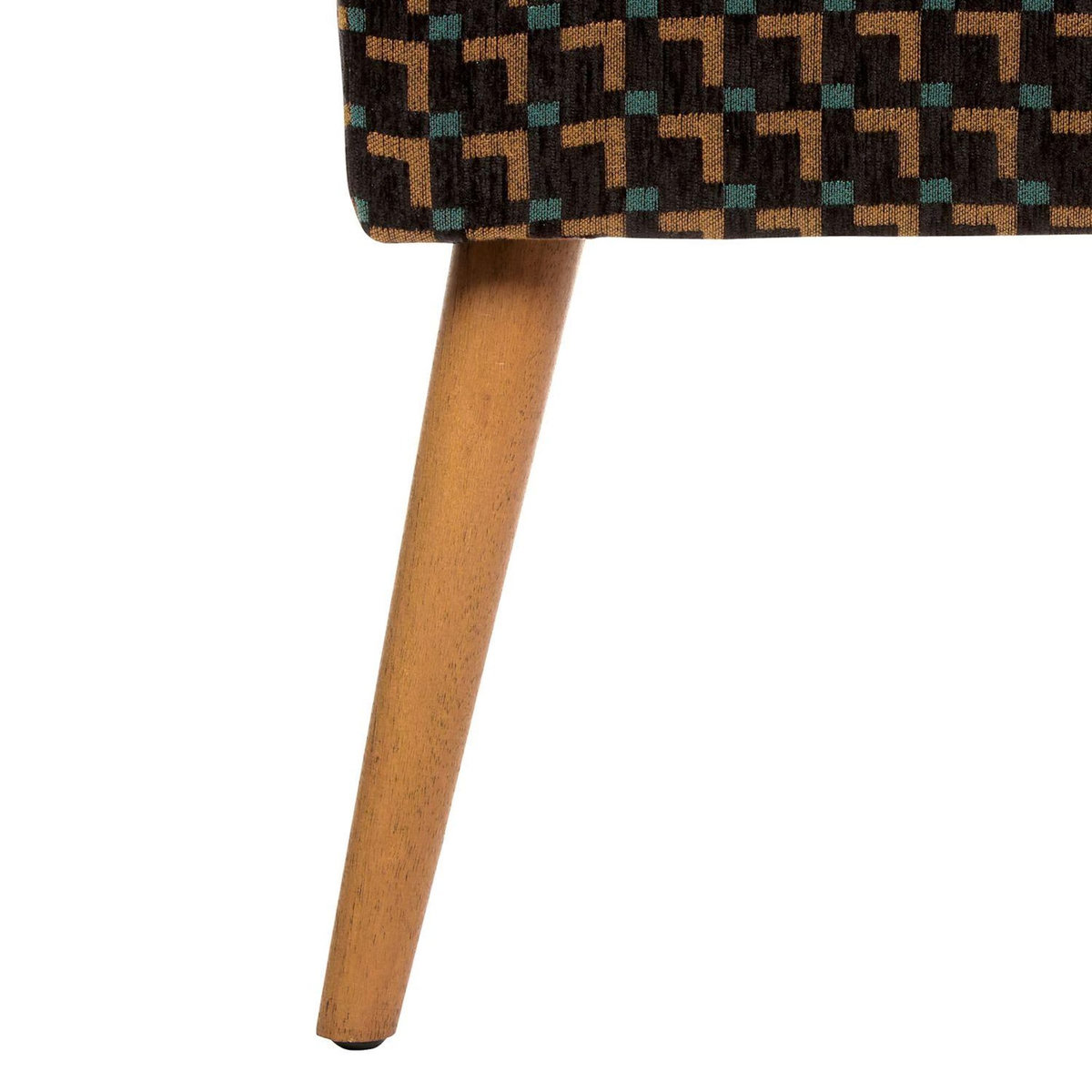 ATMOSPHERA Tabouret d'appoint en tissu jacquard CHIARA