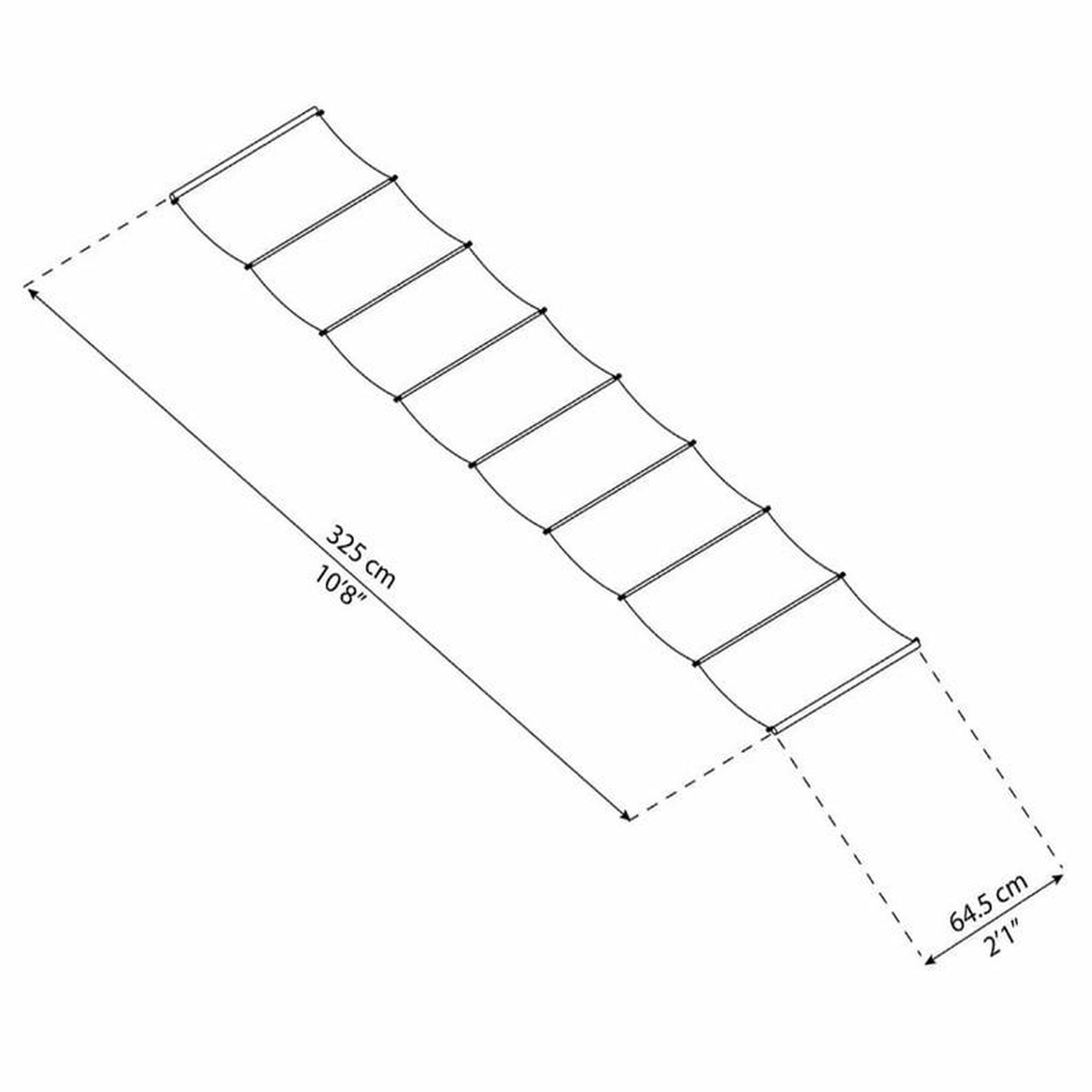 Voir la diapositive 2 : Palram Stores de toit 3,4x5,2m blanc - 705872