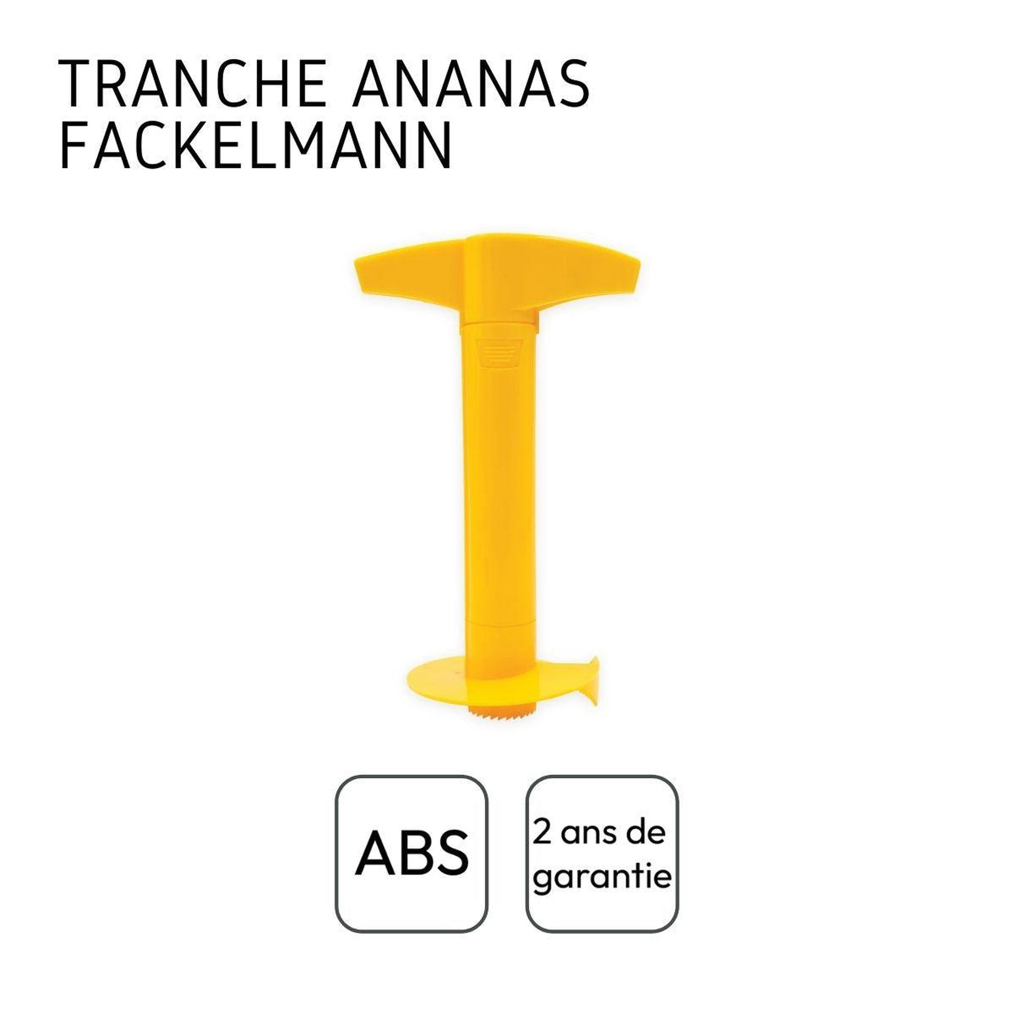 Voir la diapositive 4 : Fackelmann Ustensile pour couper et vider un ananas Fackelmann Colors Edition