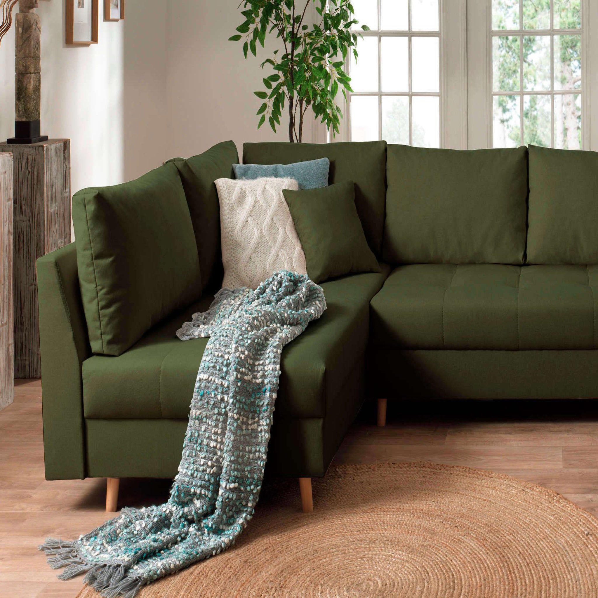 Voir la diapositive 3 : LISA DESIGN Rune - canapé panoramique - 7 places - style scandinave - gauche