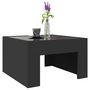 Voir la diapositive 5 : VIDAXL Table basse avec LED infini noir 50x50x30 cm