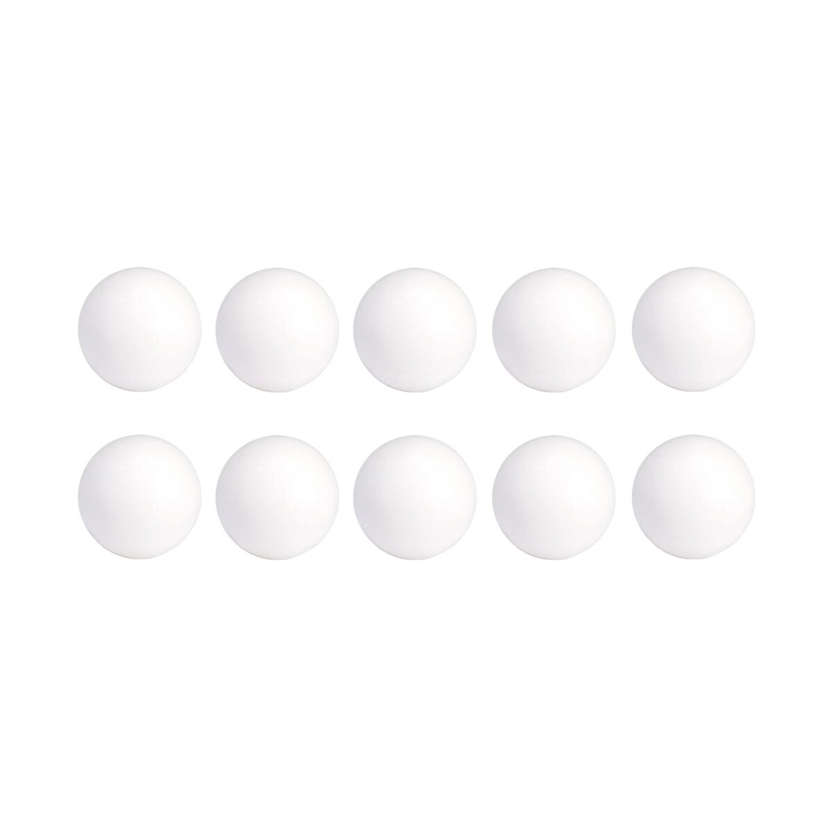 Lot de 10 balles blanches en plastique babyfoot Diametre 35 mm - 19,5 g pas  cher 