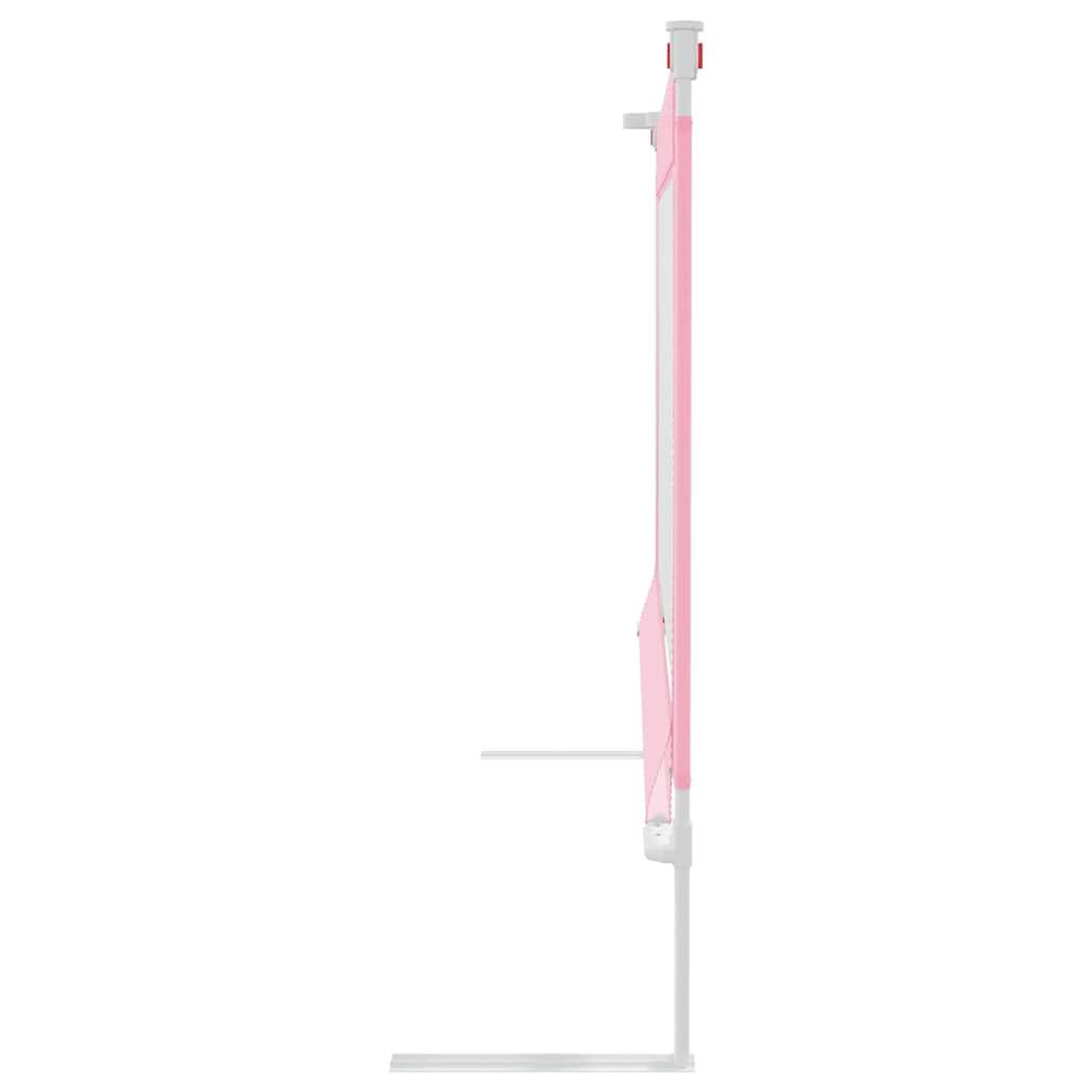 Voir la diapositive 5 : VIDAXL Barriere de securite de lit d'enfant Rose 140x25 cm Tissu