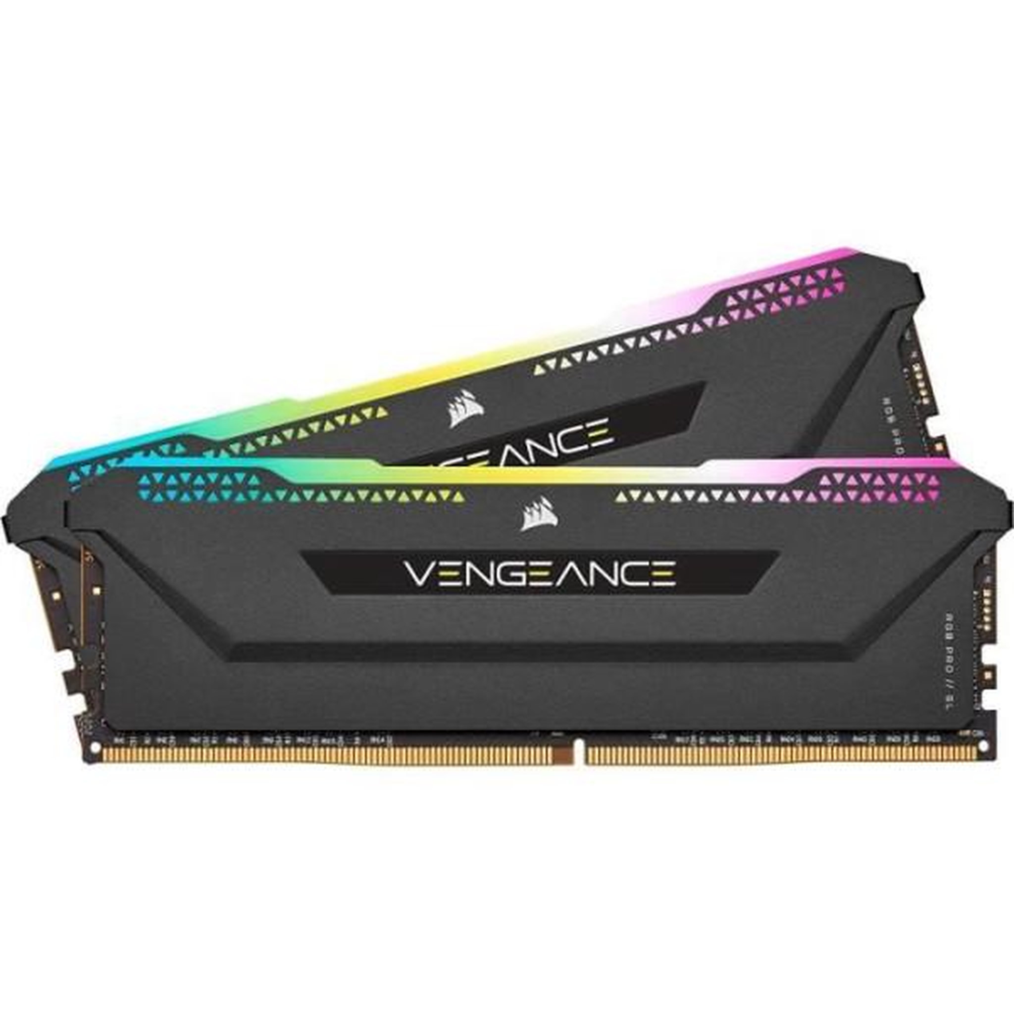 Corsair Mémoire ram - corsair - vengeance rgb pro sl ddr4 - 16gb 2x8gb dimm - 3200 mhz - 1.35v - noir (cmh16gx4m2e3200c)