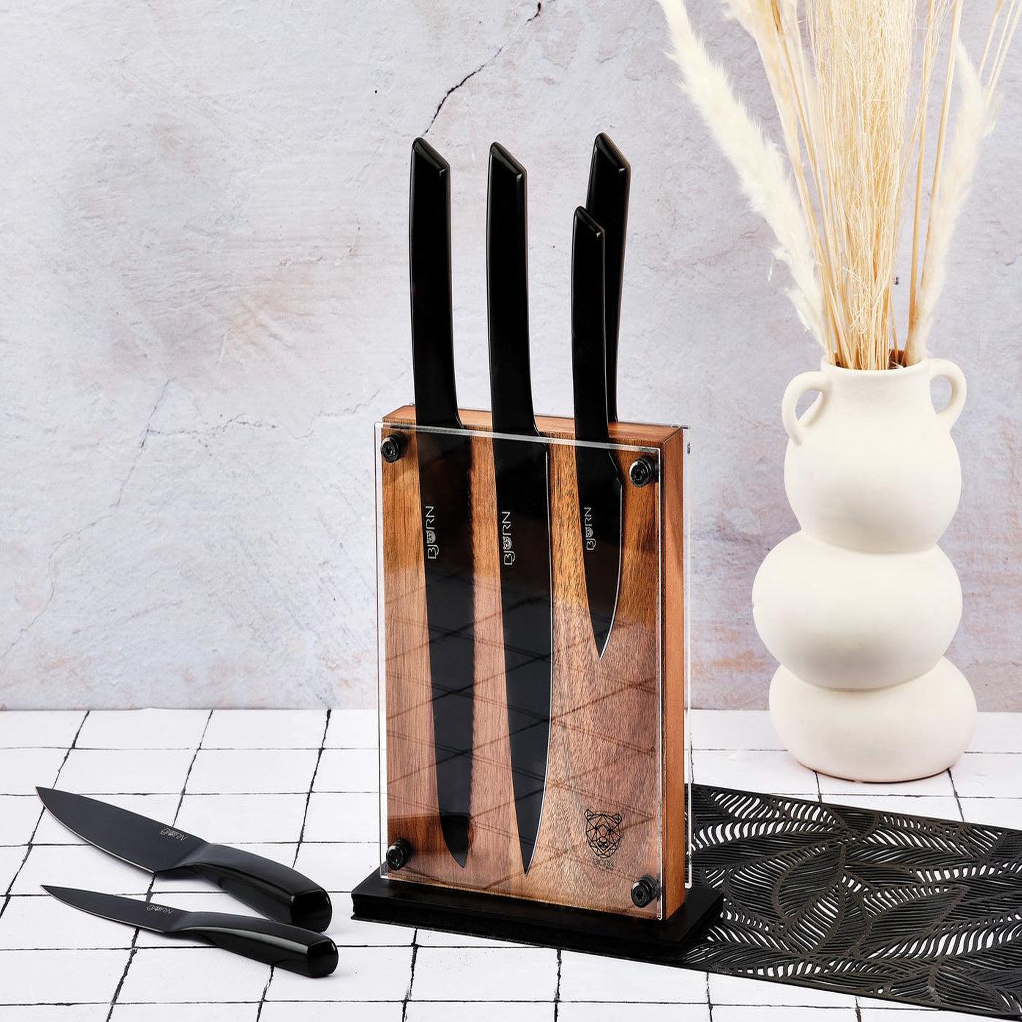 Voir la diapositive 2 : BJORN Bloc couteaux de cuisine jensen rauma - 7 pièces