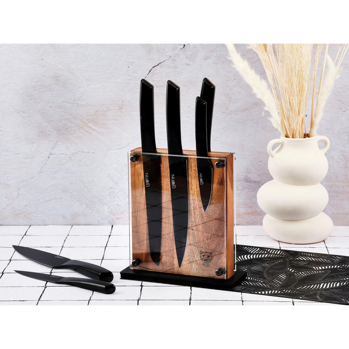 BJORN Bloc couteaux de cuisine JENSEN RAUMA - 7 pièces