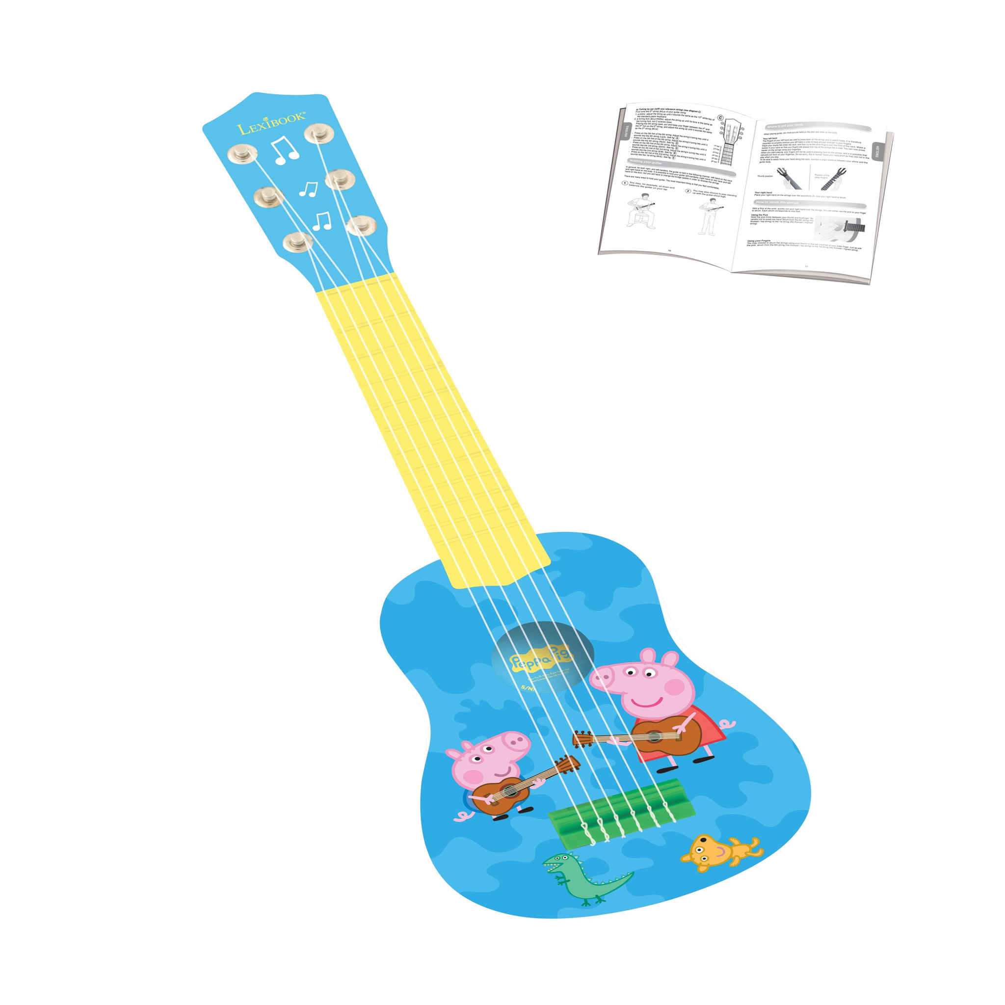 Voir la diapositive 3 : Lexibook Ma première Guitare Peppa Pig