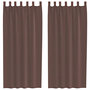 Voir la diapositive 2 : VIDAXL Rideaux en voile avec passe-tringles 2 pcs marron