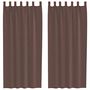 Voir la diapositive 2 : VIDAXL Rideaux en voile avec passe-tringles 2 pcs marron