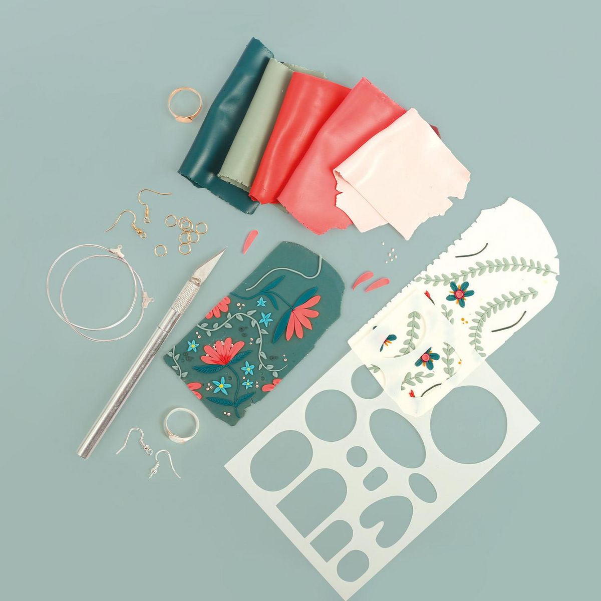 Staedtler Coffret bijoux en pâte polymère - technique du Slab