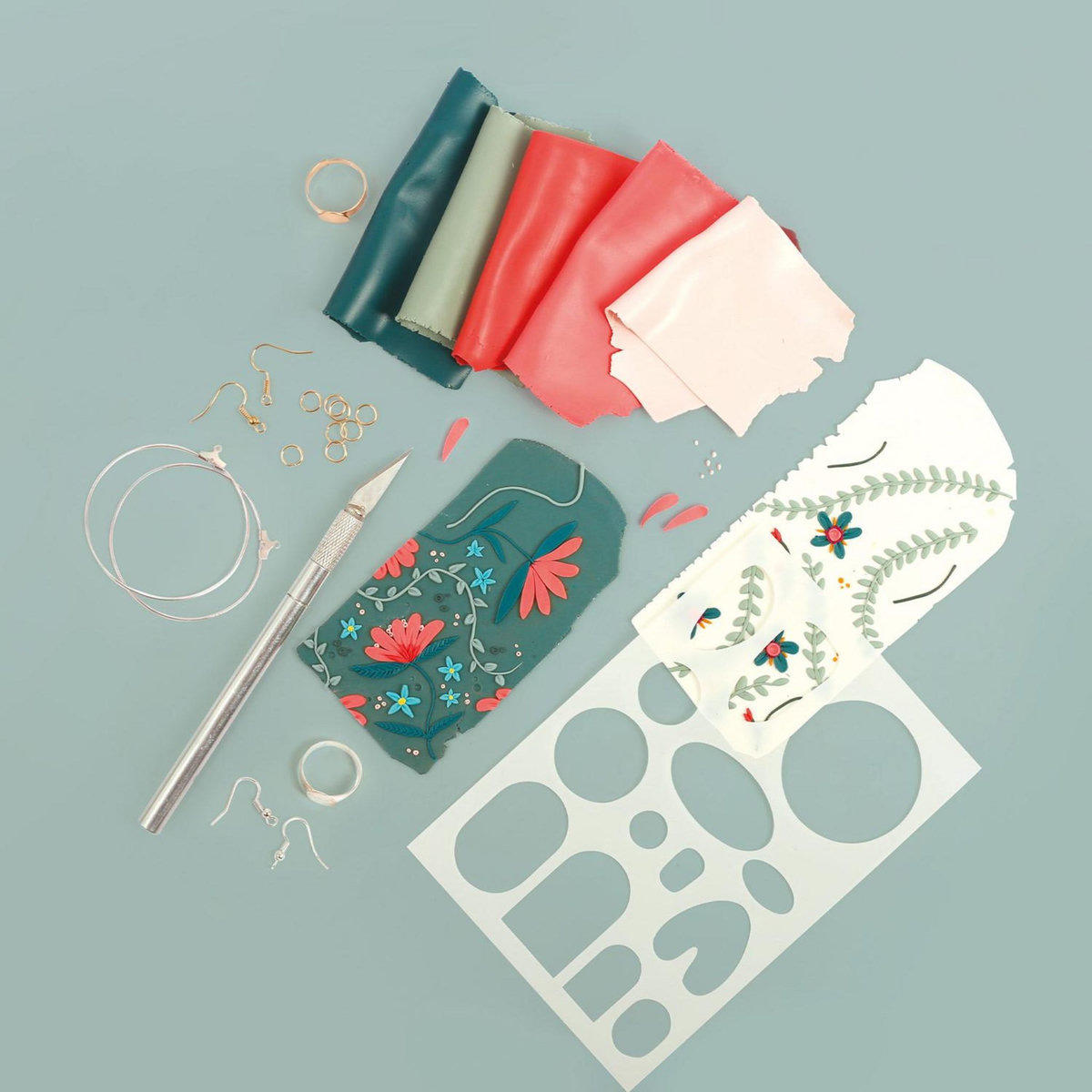 Staedtler Coffret bijoux en pâte polymère - technique du Slab