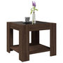 Voir la diapositive 5 : VIDAXL Table basse avec LED chene marron 53x53x45 cm bois d'ingenierie