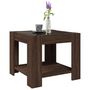 Voir la diapositive 5 : VIDAXL Table basse avec LED chene marron 53x53x45 cm bois d'ingenierie