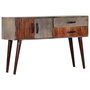 Voir la diapositive 1 : VIDAXL Table console Gris 120x35x75 cm Bois de manguier massif brut