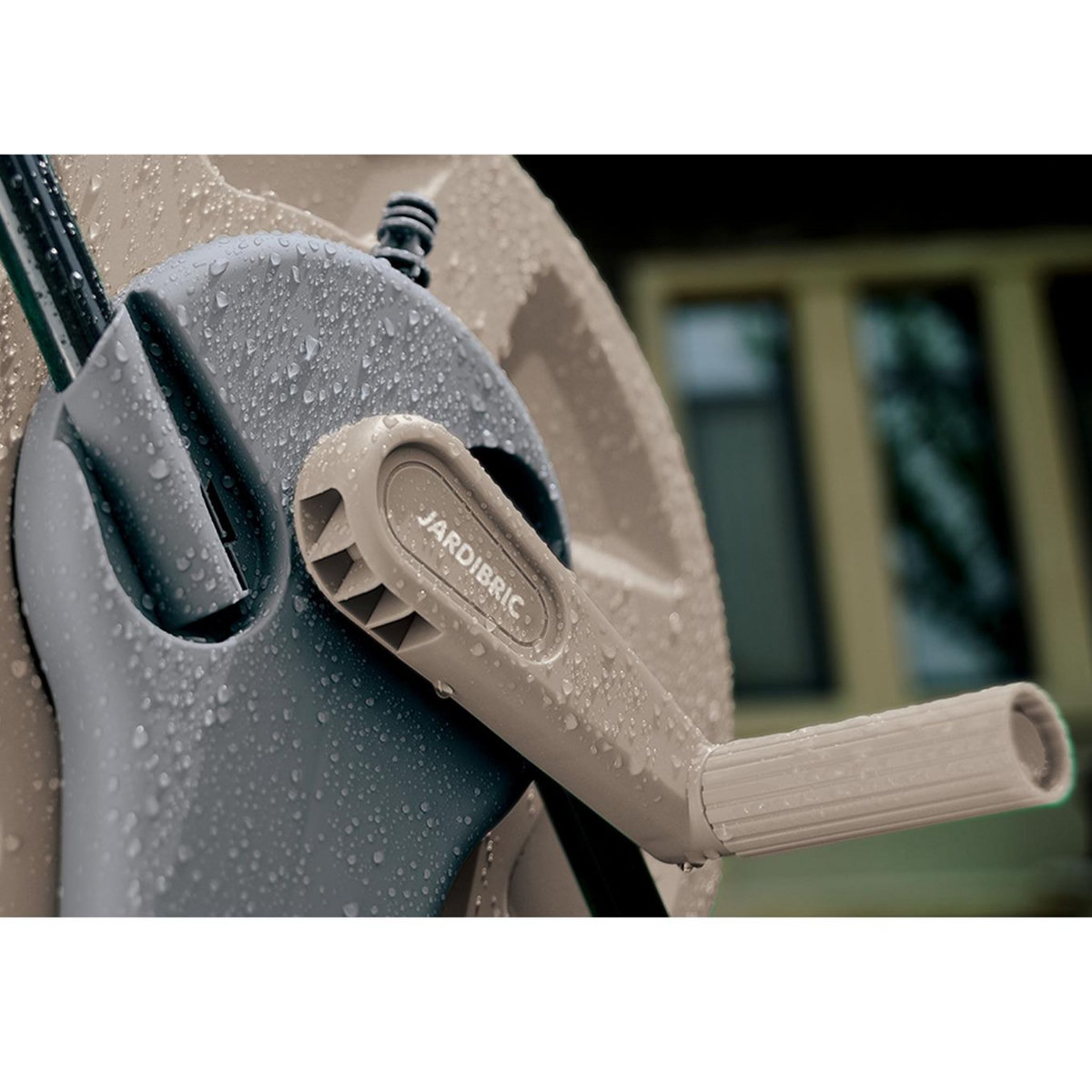 Jardibric Chariot dévidoir à manivelle pour tuyau