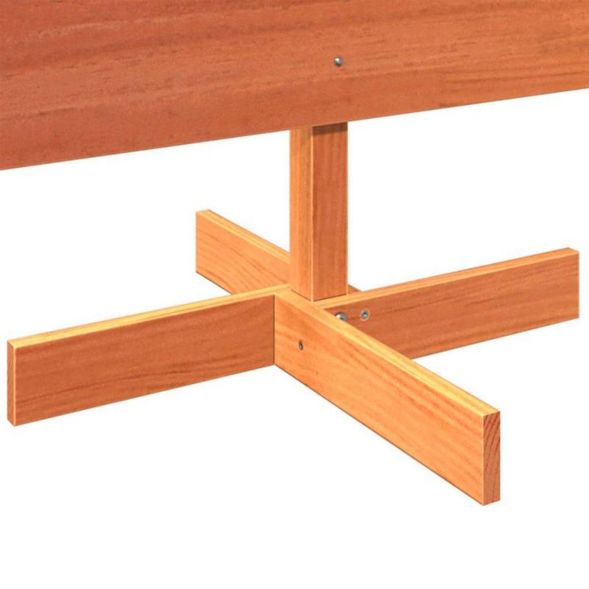 VIDAXL Arbre de Noël en bois pour décoration 180 cm bois de pin massif