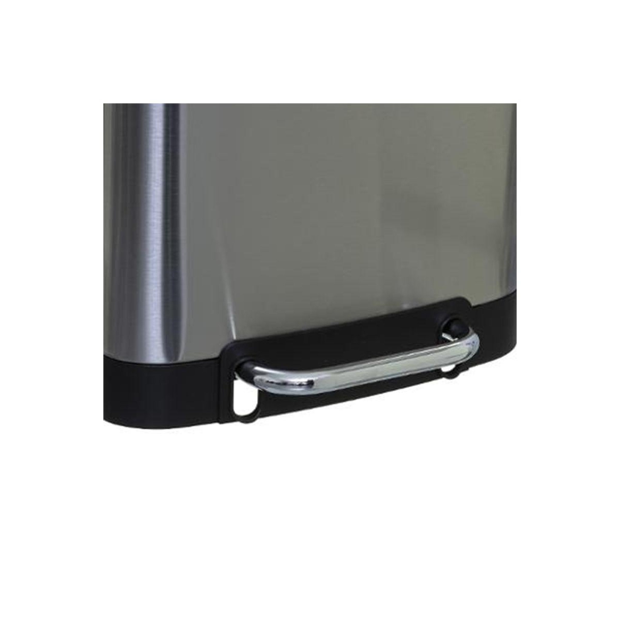 Voir la diapositive 2 : FIVE Poubelle de cuisine en inox  ariane  30l argent