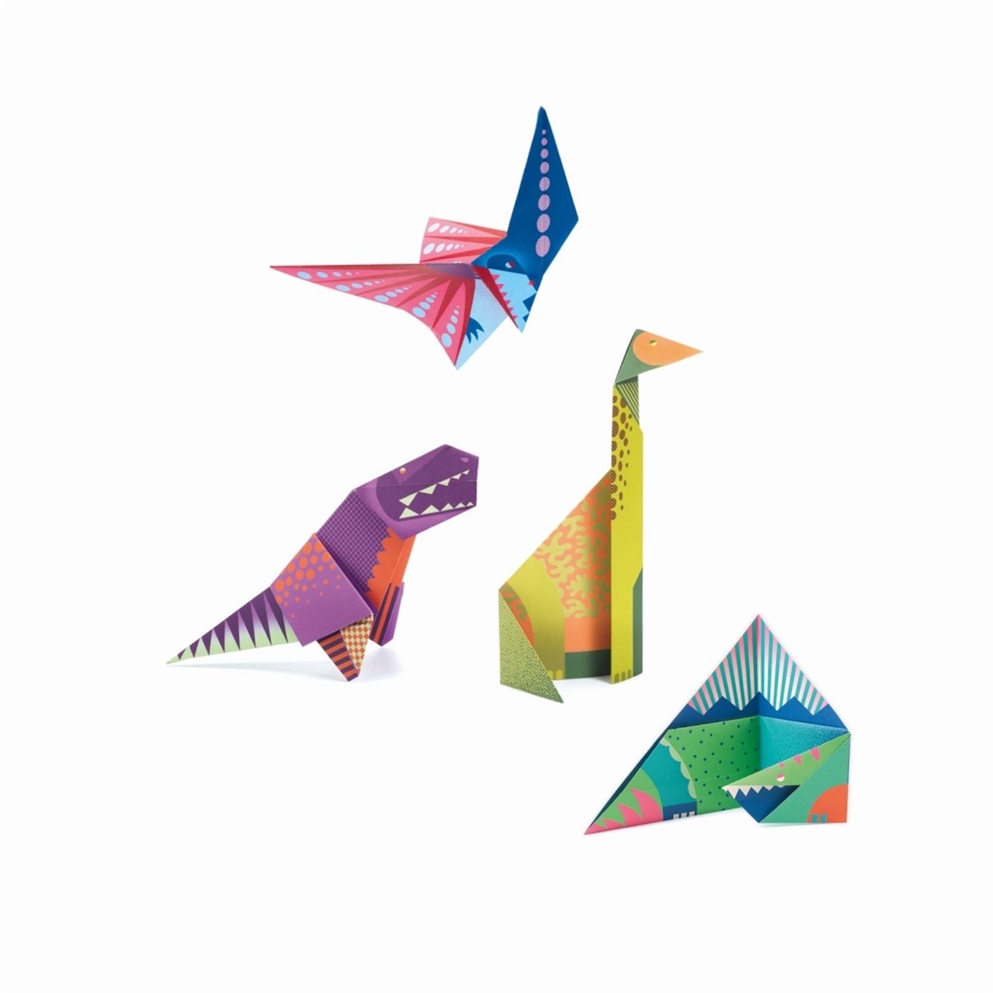 Voir la diapositive 3 : Djeco pochette Origami Dinosaures