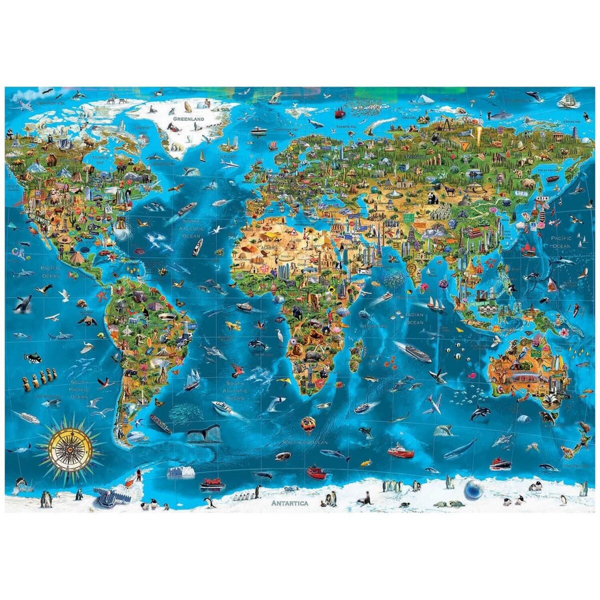EDUCA Puzzle 12000 pièces : Merveilles du monde