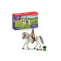 Voir la diapositive 1 : Schleich Figurine Cavaliere sur jument lipizzan - Cavalier et Jument Réalistes avec Seau et Selle, Schleich 41433 Horse club