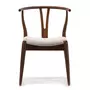 VS VENTA-STOCK Pack 2 chaises Rustic, Couleur Noyer, Bois Massif, 55 cm x 54,5 cm x 76 cm