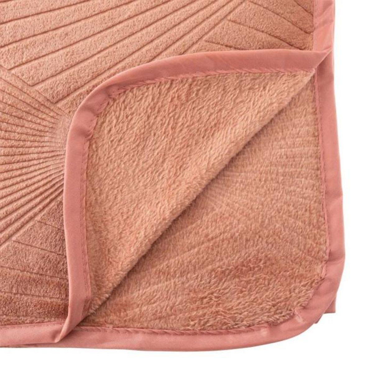 ATMOSPHERA Plaid en Flanelle  Art Déco  125x150cm Rose