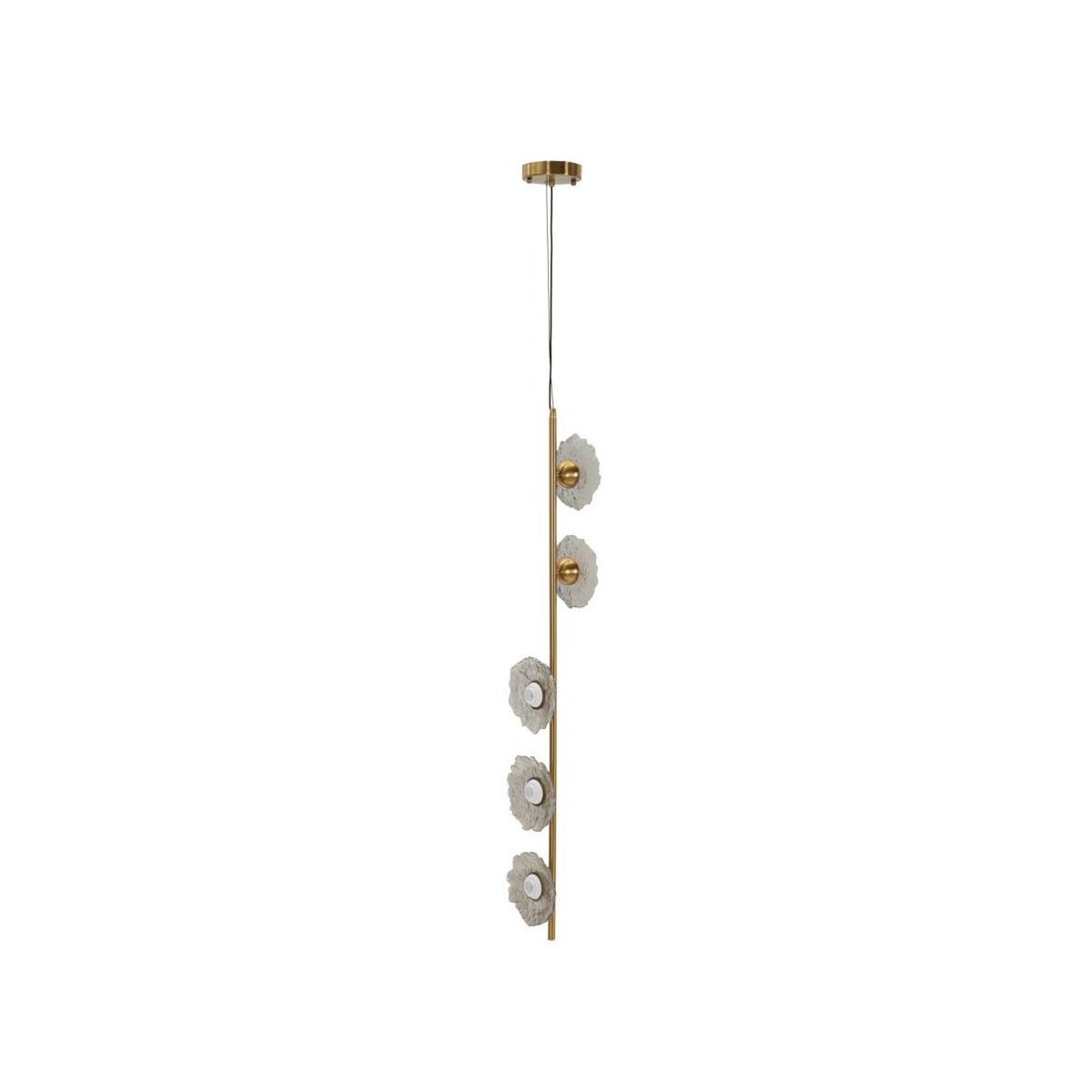 Paris Prix Suspension verticale design  emily  110cm or & gris