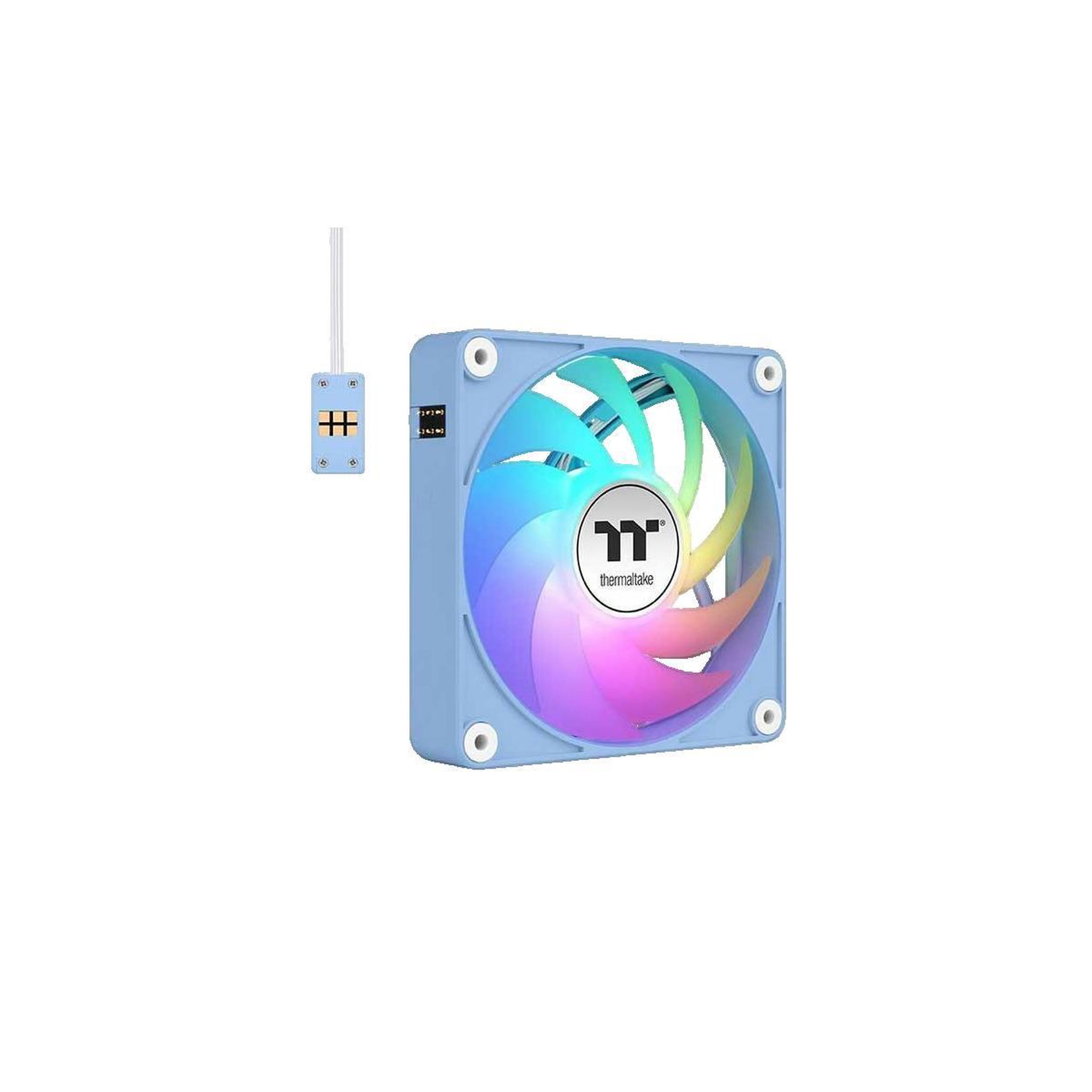 Voir la diapositive 3 : Thermaltake Ventilateur Thermaltake CT120 EX ARGB Sync bleu hydrangea
