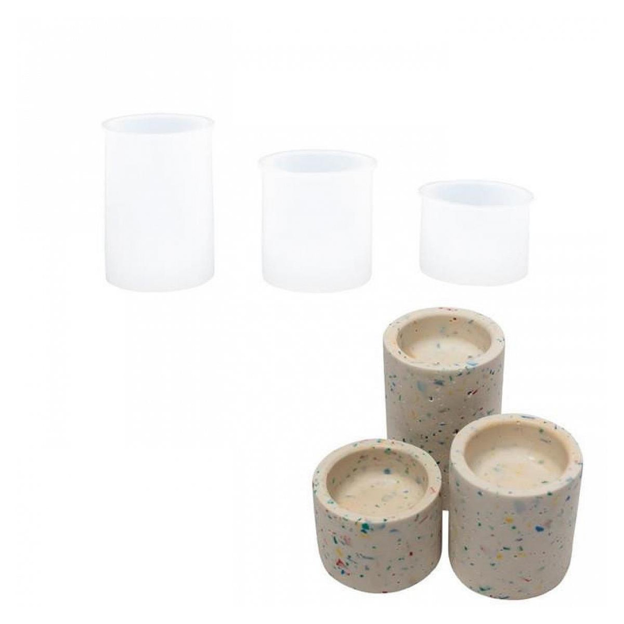 Voir la diapositive 2 : Graine créative Coffret Jesmonite - Starter Kit bougeoirs