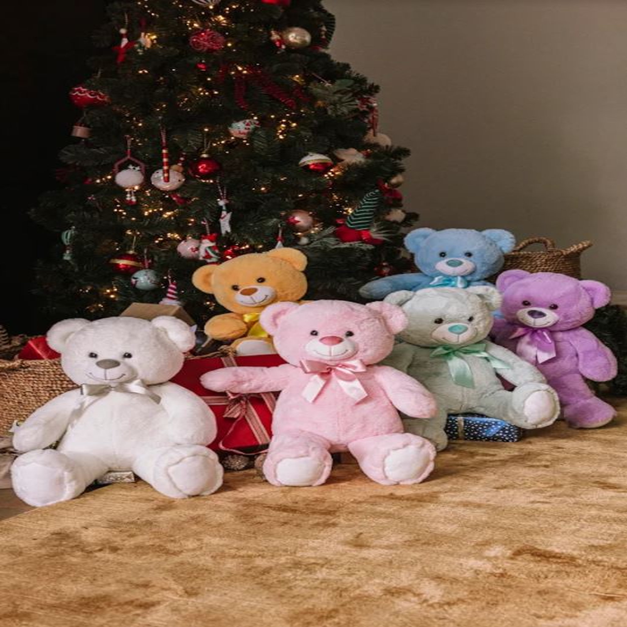 Voir la diapositive 2 : One Two Fun Ours en peluche - 50 cm - Vert