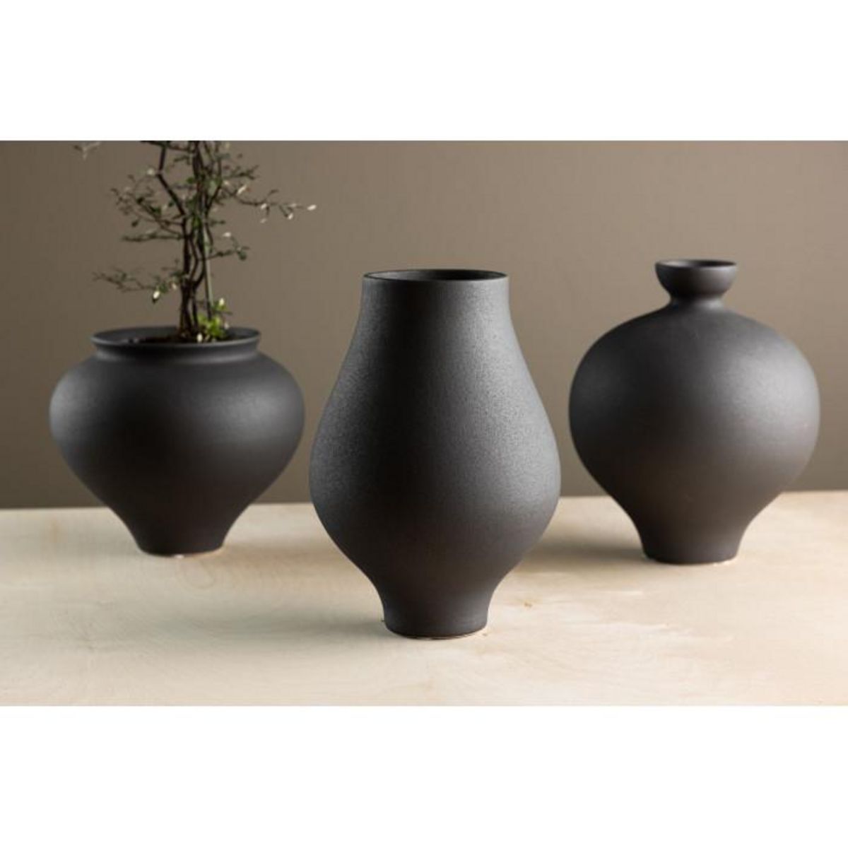 Paris Prix Vase Design  Rellis  24cm Noir