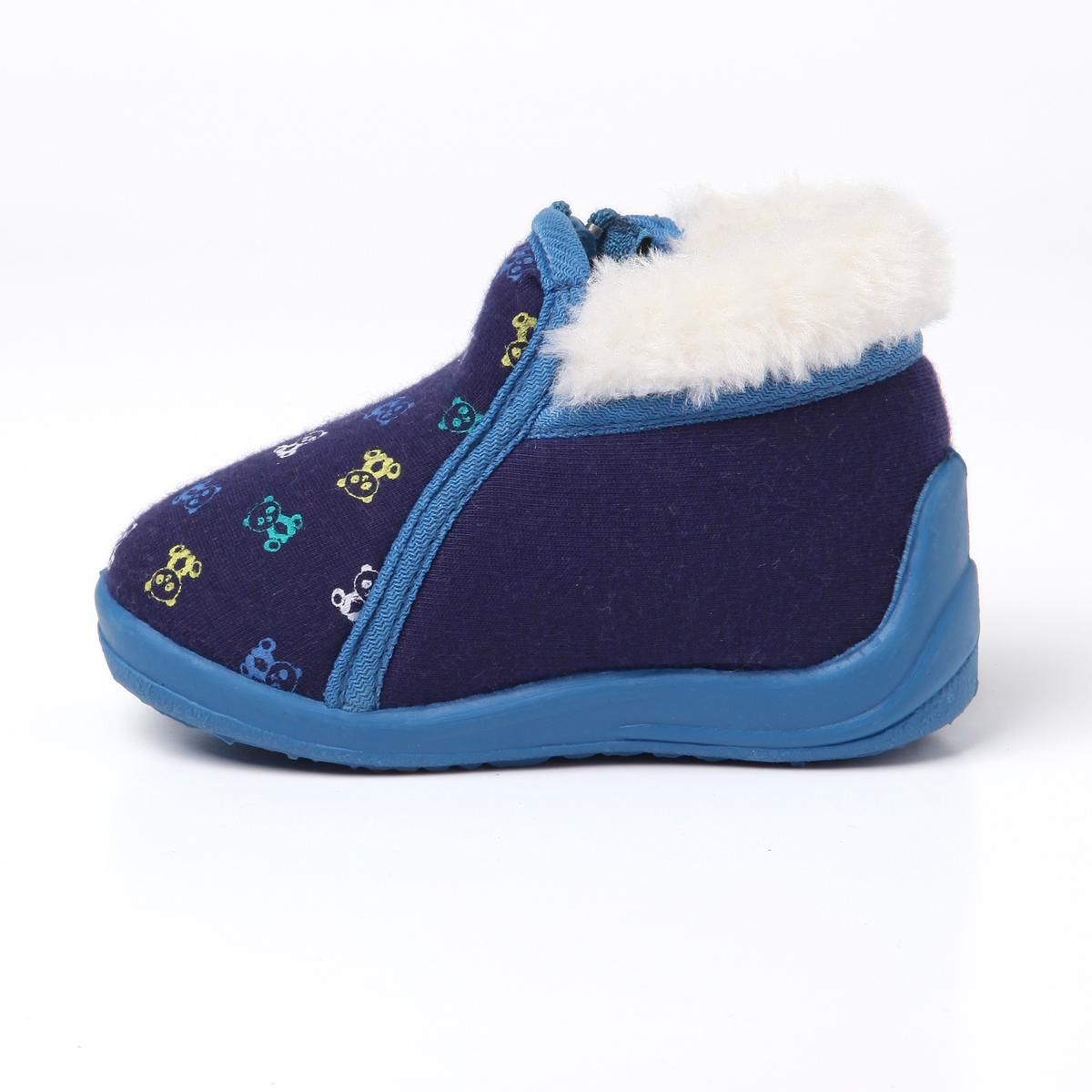 IN EXTENSO Chaussons fourrés zippés bébé