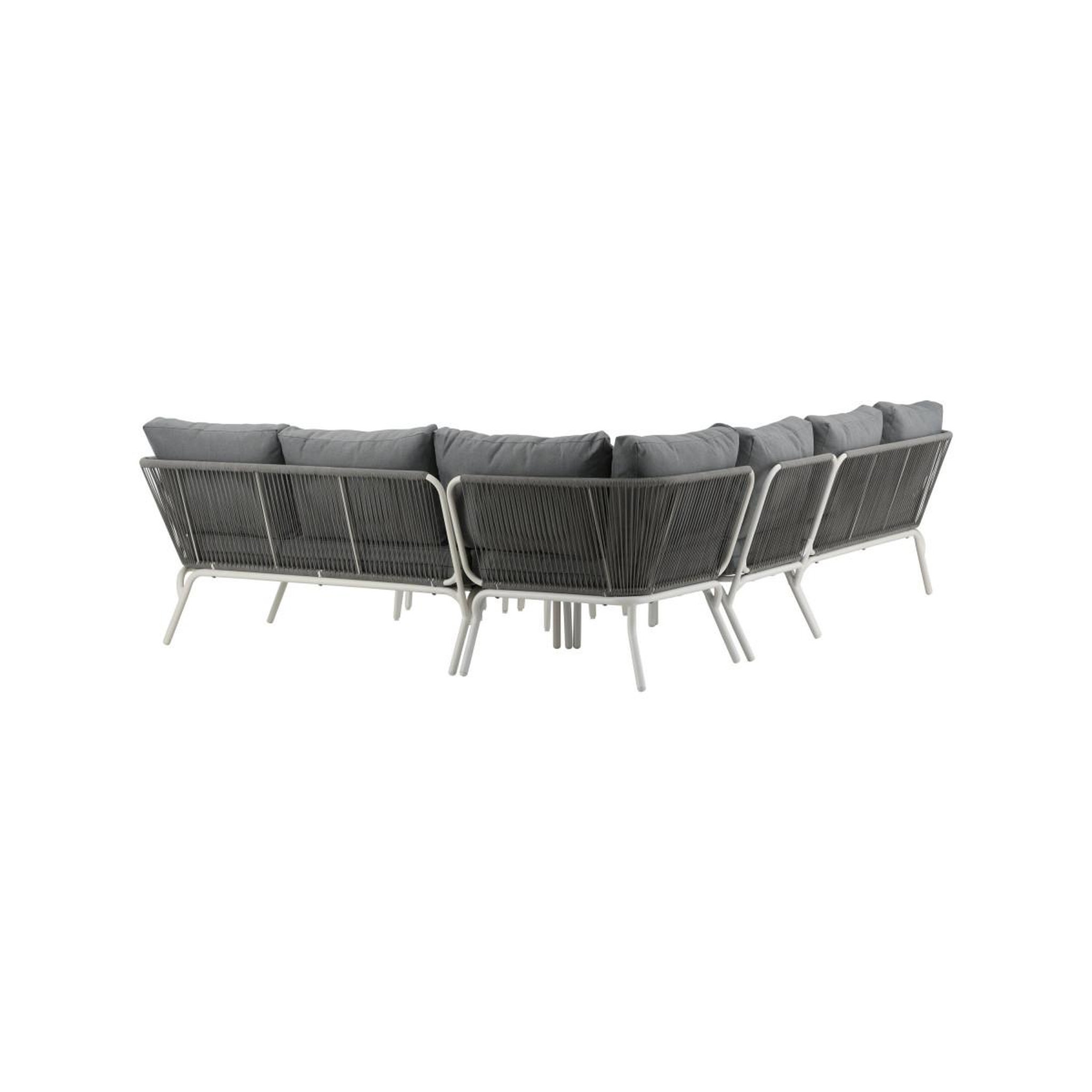 Voir la diapositive 5 : Paris Prix Salon d'angle de jardin  roxo  283cm blanc