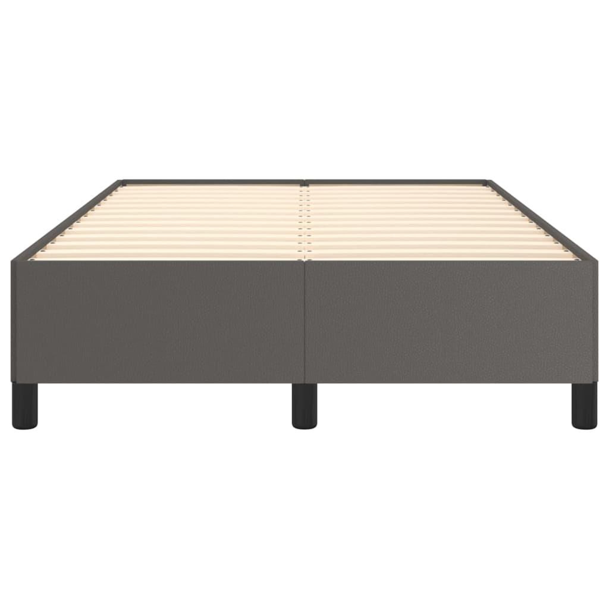 Voir la diapositive 5 : VIDAXL Cadre de lit sans matelas gris 120x190 cm similicuir