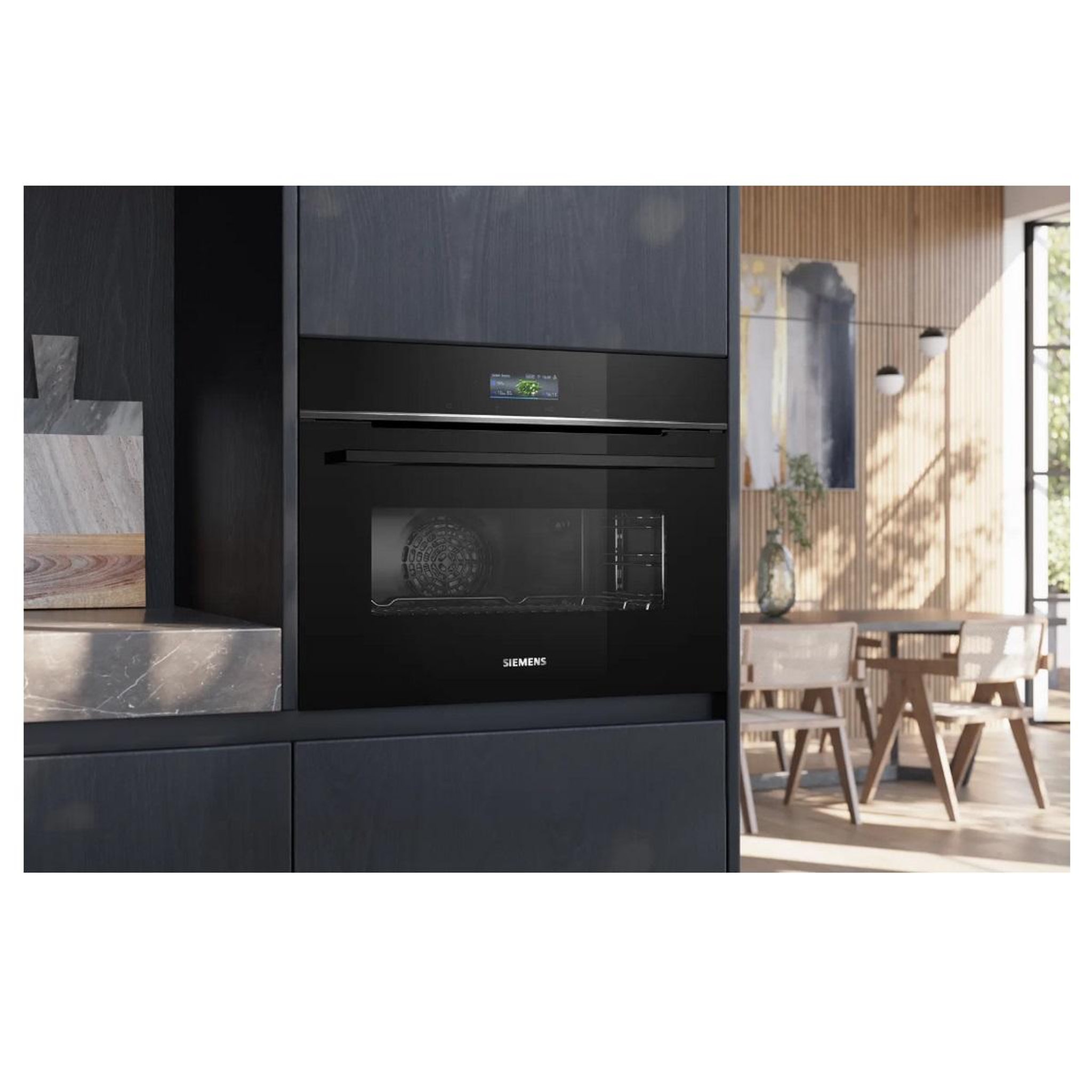 Voir la diapositive 4 : Siemens Four intégrable 47l 60cm a+ pyrolyse noir - cb774g1b1