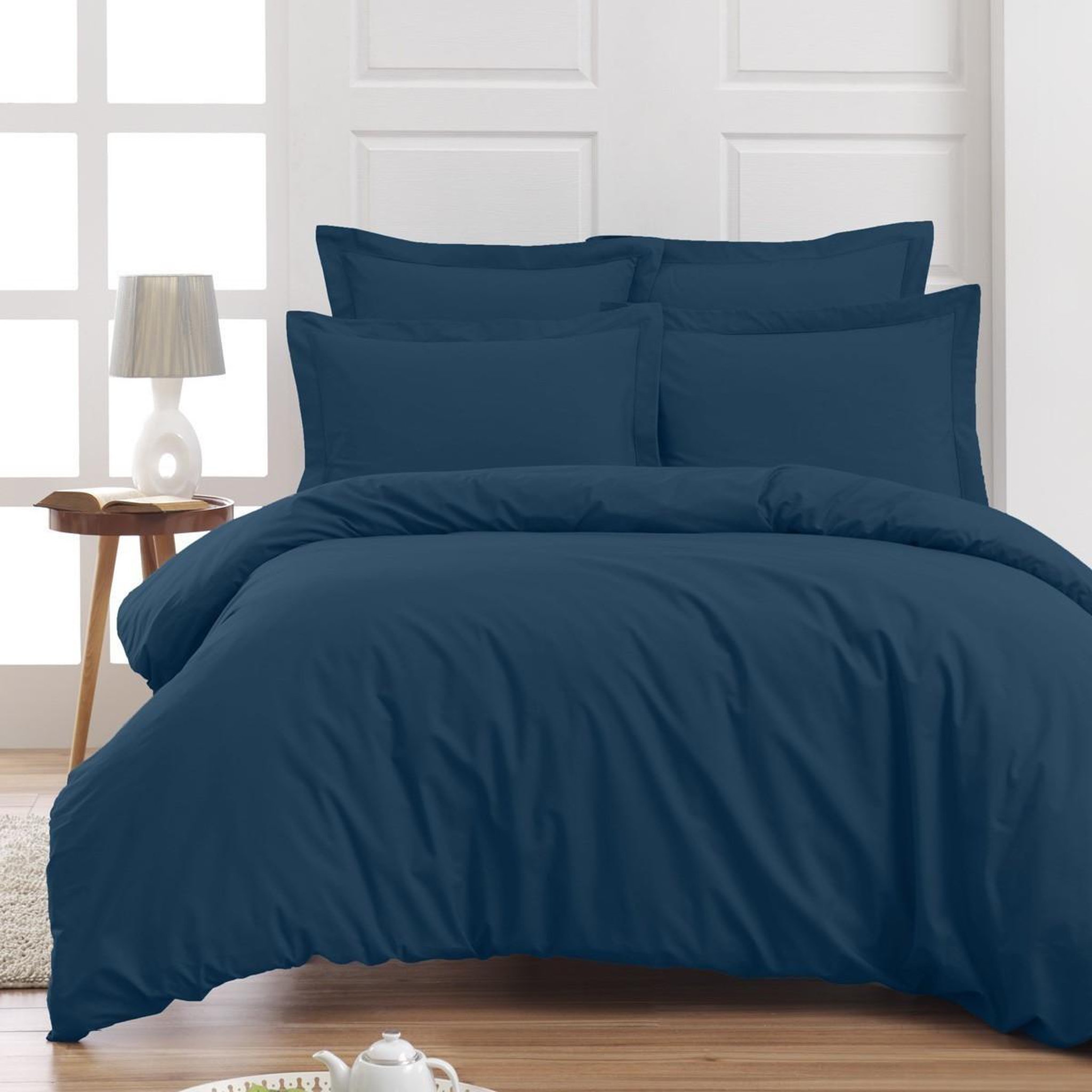 Voir la diapositive 4 : Sensei Maison Drap housse en percale de coton pour lit articulé SOFT PERCALE