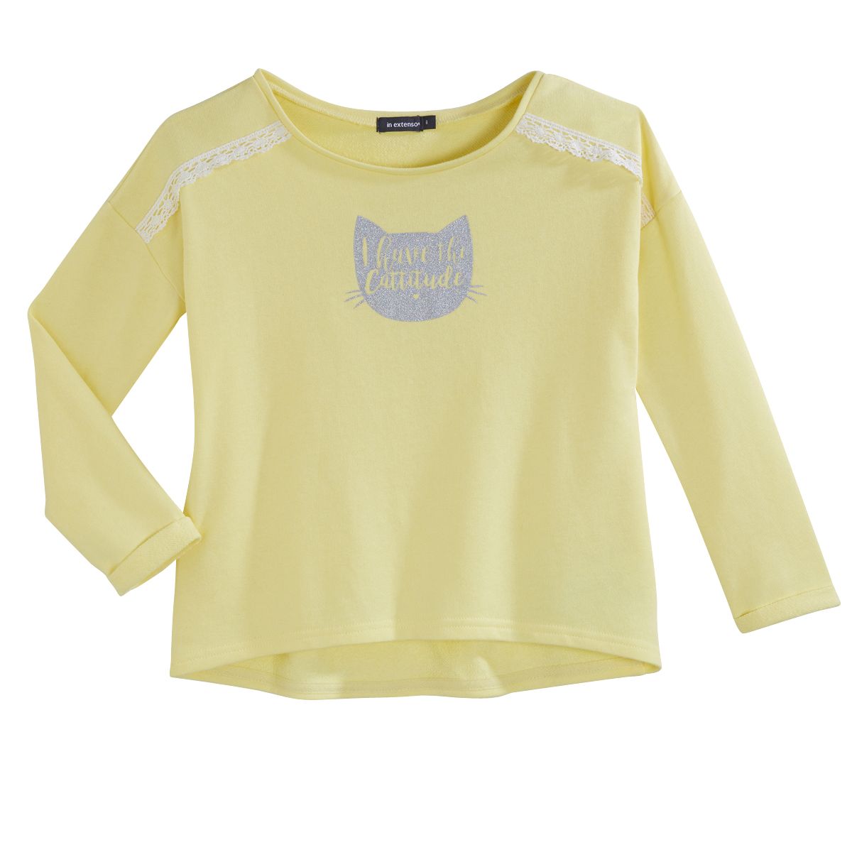 INEXTENSO Sweat à paillettes fille 