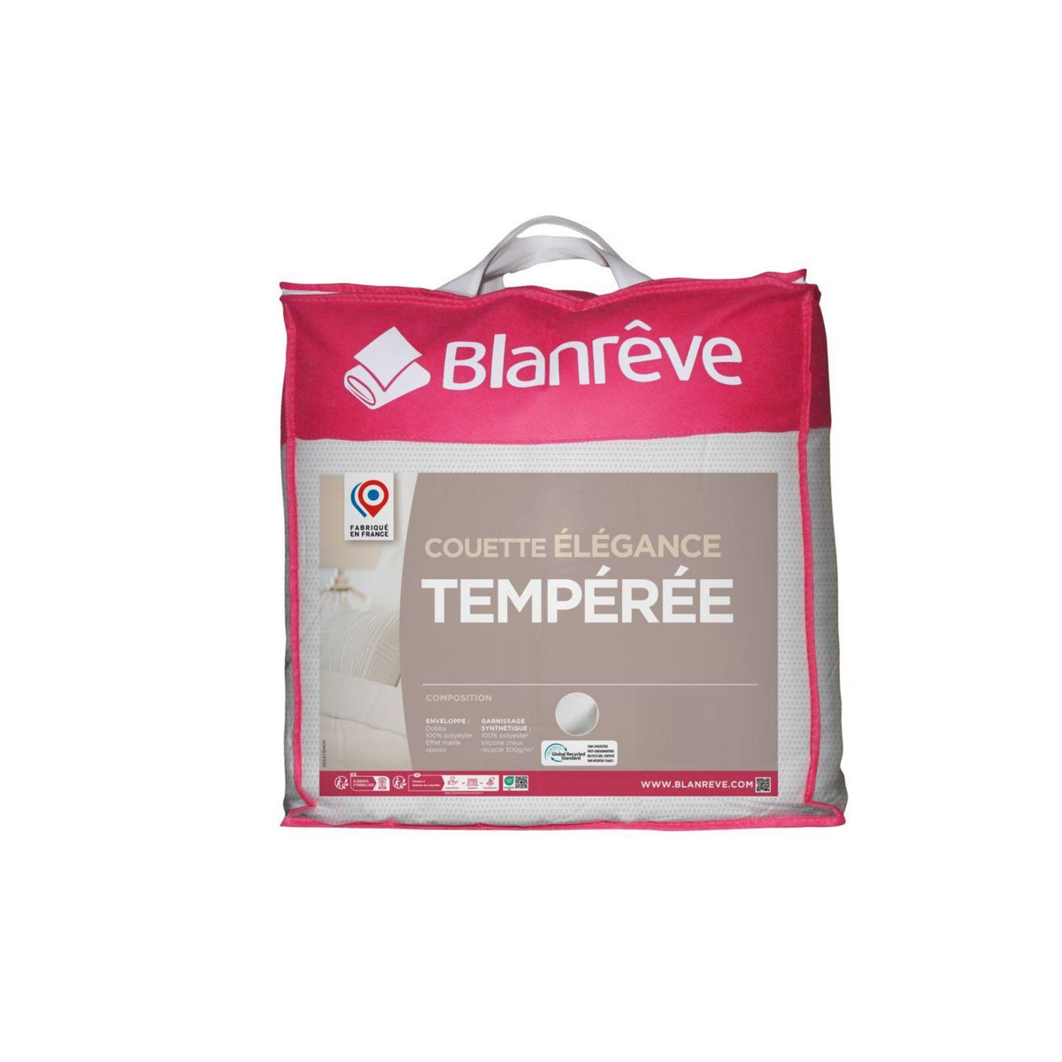 Couette tempérée effet maille 300G ÉLÉGANCE