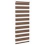 Voir la diapositive 4 : VIDAXL Store zebre marron 55x150 cm largeur du tissu 50,9 cm polyester