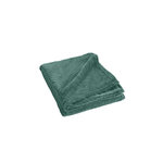 Paris Prix Plaid Uni en Flanelle  Nelia  125x150cm Vert Cèdre