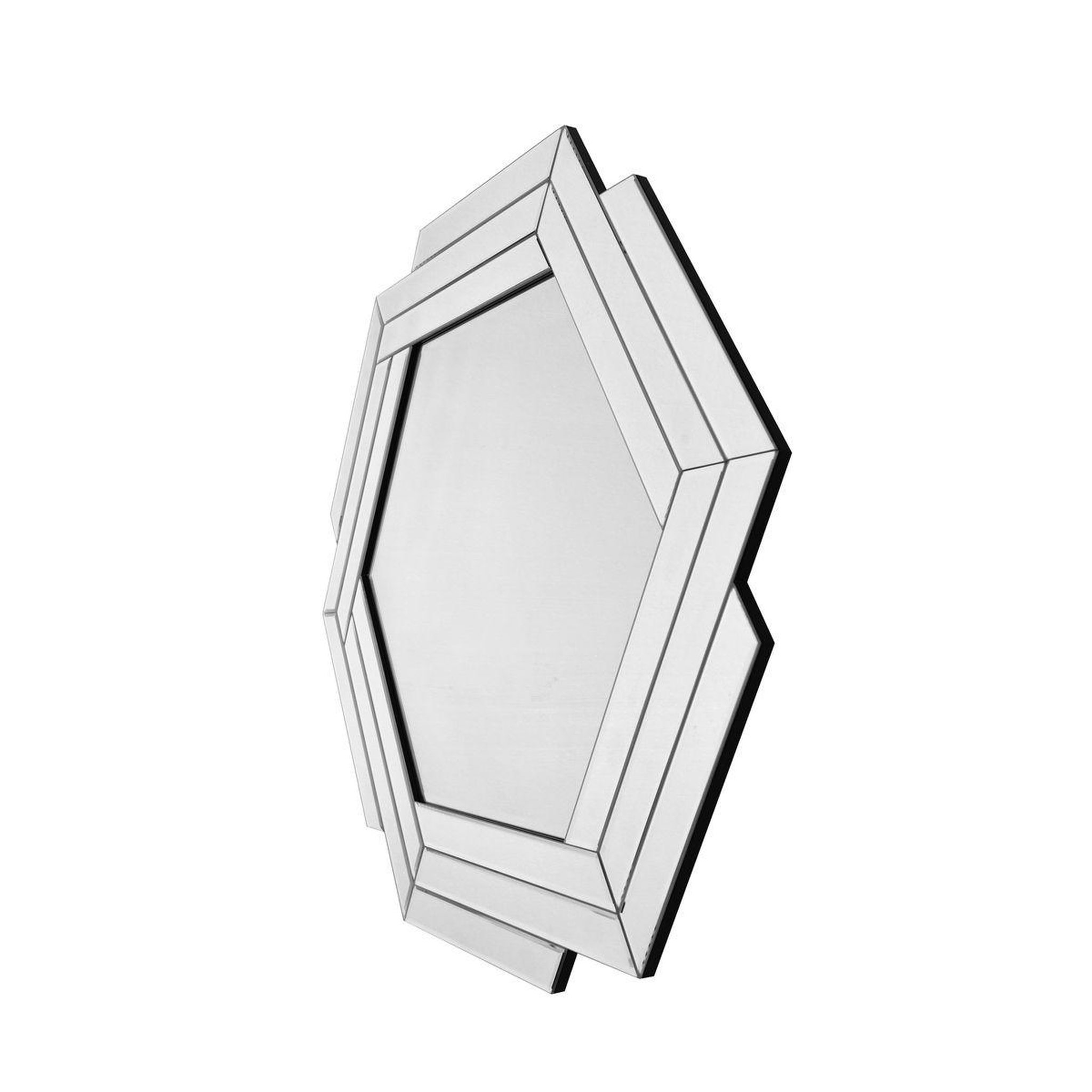 Voir la diapositive 2 : Paris Prix Miroir Mural Design  Artemis  85cm Argent